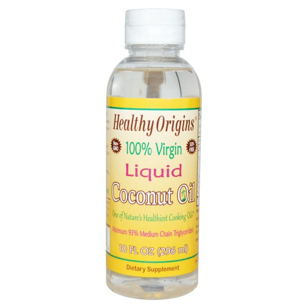 Healthy Origins, 100% Virgin Liquid Coconut Oil, 10 fl oz (296 ml)