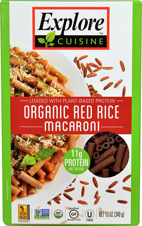 Explore Cuisine Organic Red Rice Macaroni - 12 oz