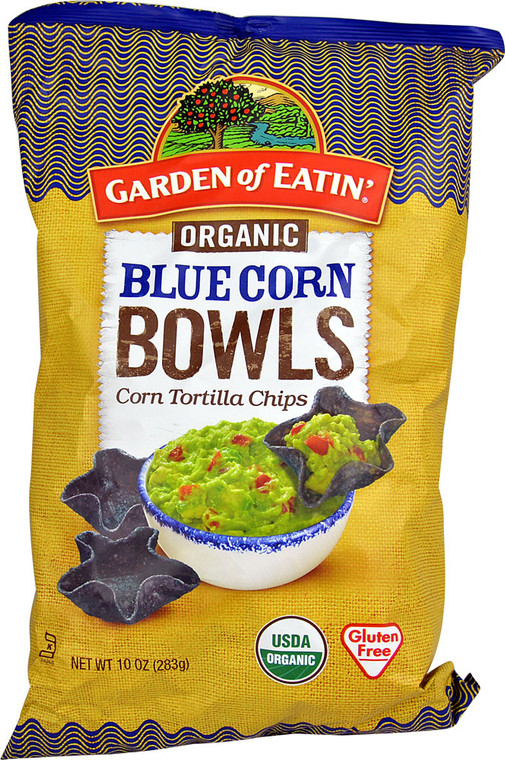 Garden of Eatin Organic Blue Corn Bowls Tortilla Chips - 10 oz