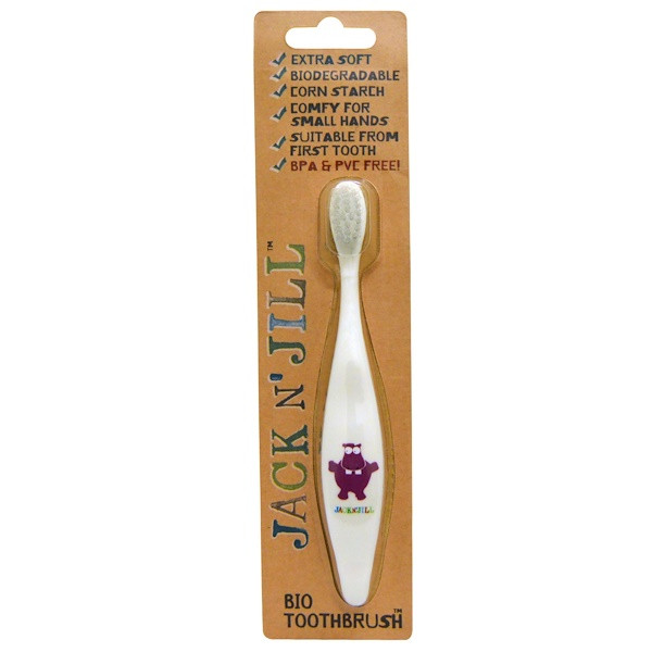 Jack n Jill, Bio Toothbrush, Hippo, 1 Toothbrush