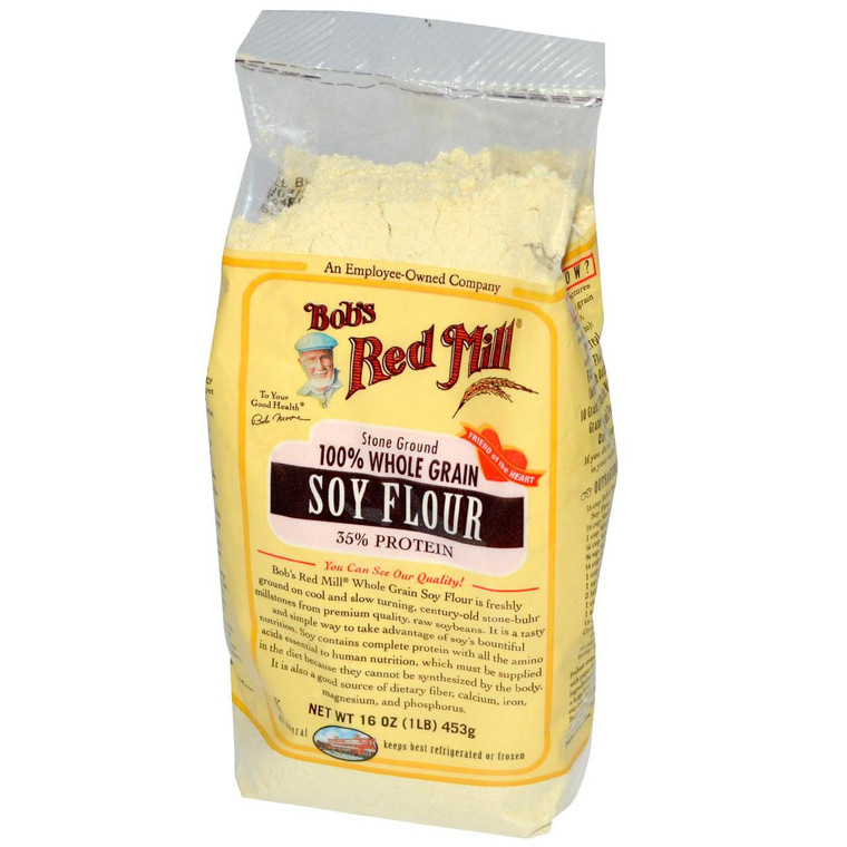 Bobs Red Mill, 100% Whole Grain Soy Flour, 16 oz (453 g)