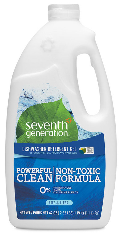 Seventh Generation, Dishwasher Detergent Gel, Free & Clear, 42 oz (1.19 kg)
