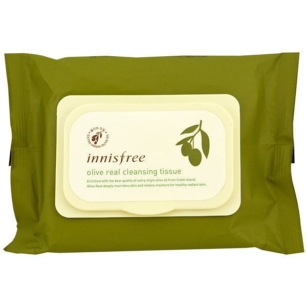 Innisfree, Olive Real Cleansing Tissue, 30 Sheets, (150 g)