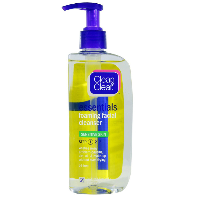 Clean & Clear, Essentials, Foaming Facial Cleanser, 8 fl oz (240 ml) (5 PACK)