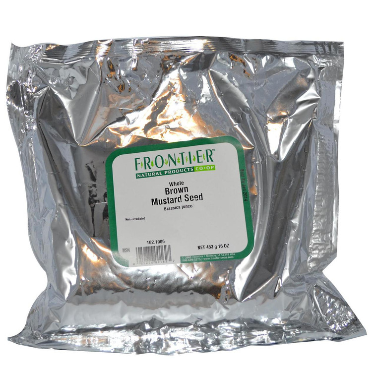 3 PACK of Frontier Natural Products Whole Brown Mustard Seed -- 16 oz