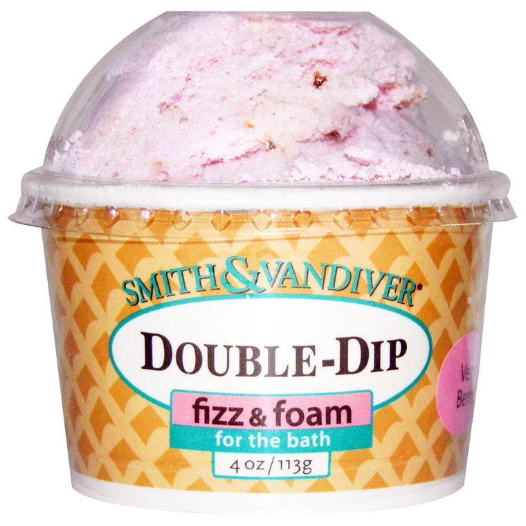 Smith & Vandiver, Double-Dip Fizz & Foam, Very Berry, 4 oz (113 g)