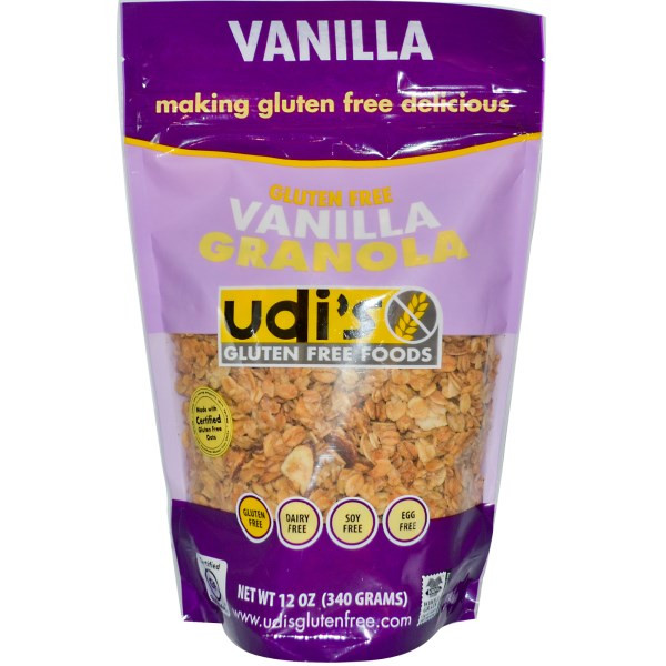 3 PACK of UDIs Gluten Free Granola Vanilla -- 12 oz