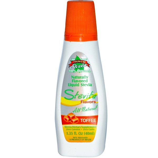 Stevita, Flavors, Naturally Flavored Liquid Stevia, Toffee, 1.35 fl oz (40 ml)