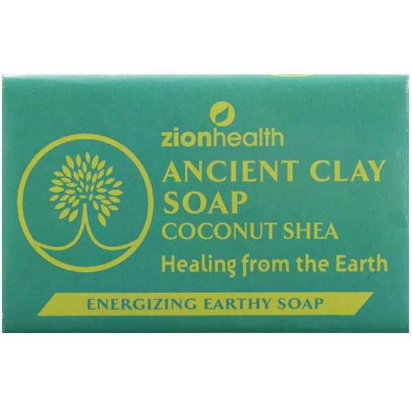 Zion Health, Ancient Clay Soap, Energizing Earthy Soap, Coconut Shea, 6 oz (170 g) (Discontinued Item)