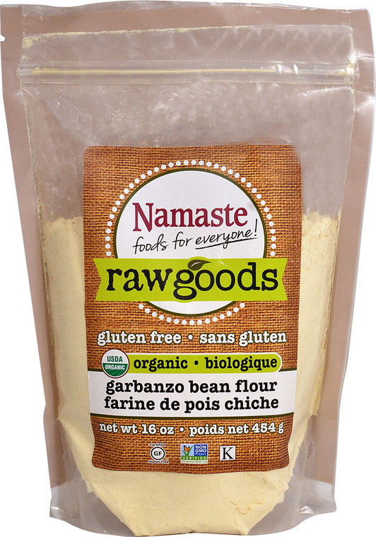 3 PACK of Namaste Foods Raw Goods Organic Garbanzo Bean Flour Gluten Free -- 16 oz