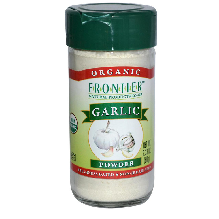 3 PACK of Frontier Natural Products, Organic Garlic Powder, 2.33 oz (66 g)