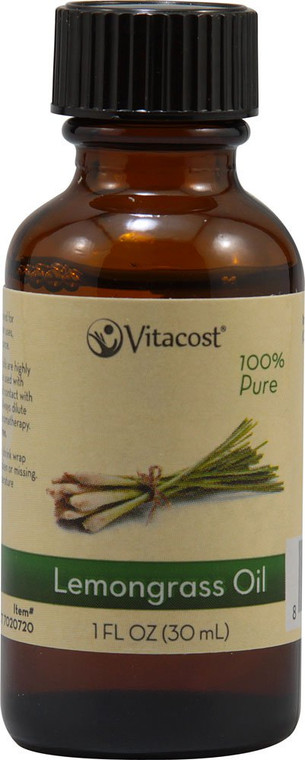 3 PACK of Vitaco Essential Oils 100% Pure Lemongrass -- 1 fl oz (30 mL)