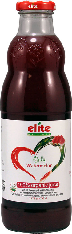 Elite, Naturel 100% Organic Juice,  Watermelon - 23.7 fl oz