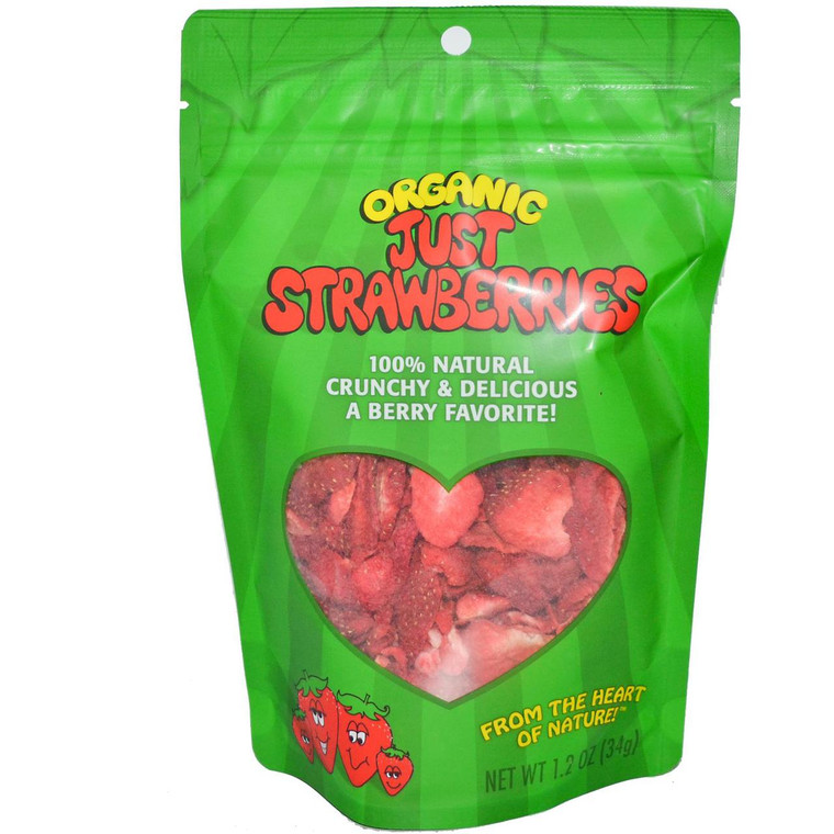 3 PACK of Karens Naturals, Organic Just Strawberries, 1.2 oz (34 g)
