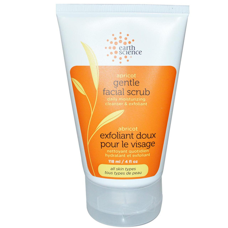 Earth Science, Facial Scrub, Apricot, 4 fl oz (118 ml)