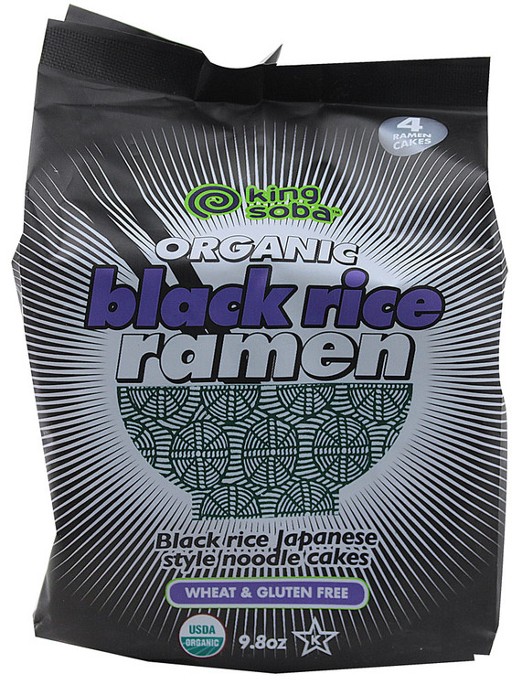 3 PACK of King Soba Organic Black Rice Ramen -- 9.8 oz
