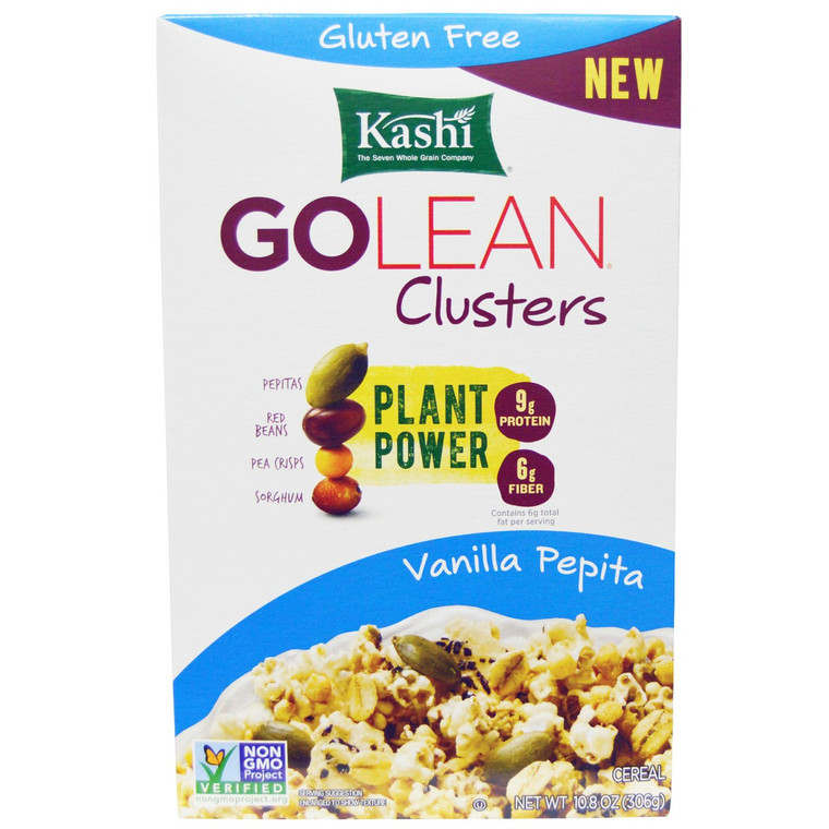Kashi, GoLean Clusters Cereal, Vanilla Pepita, 10.8 oz (306 g)