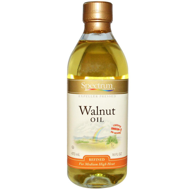 Spectrum Naturals, Walnut Oil, Refined, 16 fl oz (473 ml)