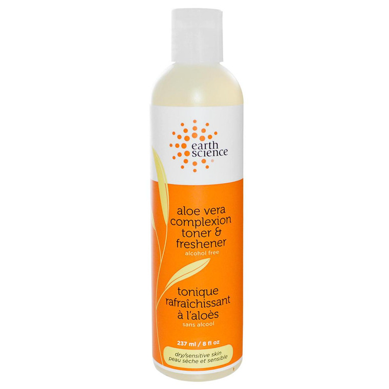 Earth Science, Aloe Vera Complexion Toner & Freshener, Alcohol Free, 8 fl oz (237ml)