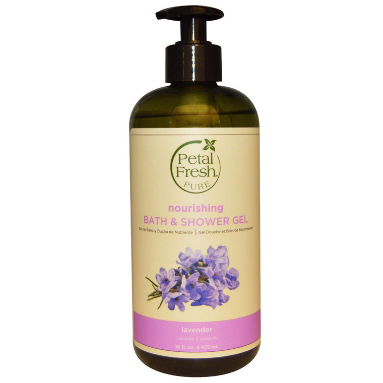 Petal Fresh, Pure, Soothing Bath & Shower Gel, Lavender, 16 fl oz (475 ml)