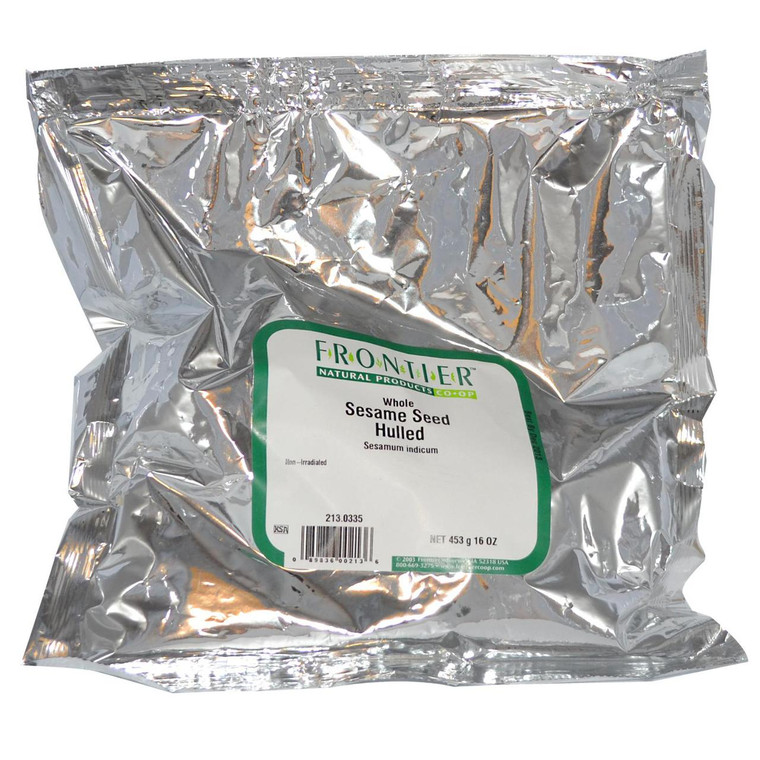 Frontier Natural Products, Whole Sesame Seed Hulled, 16 oz (453 g)