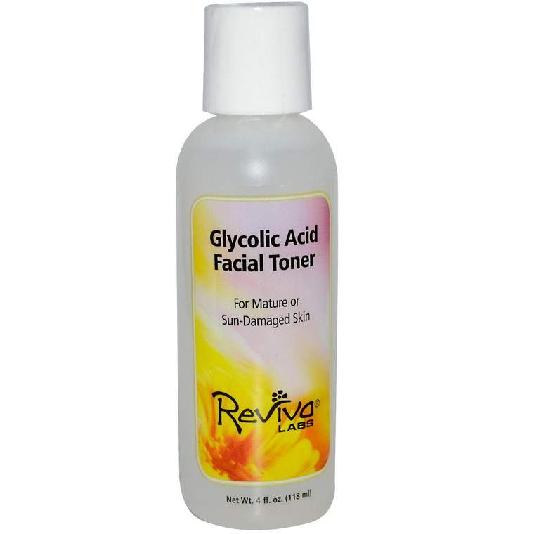 Reviva Labs, Glycolic Acid Facial Toner, 4 fl oz (118 ml)