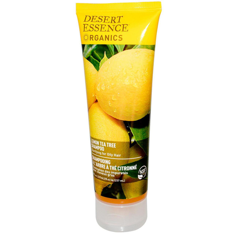 3 PACK of Desert Essence, Organics, Shampoo, Lemon Tea Tree, 8 fl oz (237 ml)