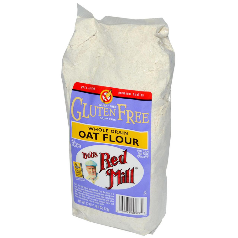 Bobs Red Mill, Whole Grain Oat Flour, Gluten Free, 22 oz (623 g)
