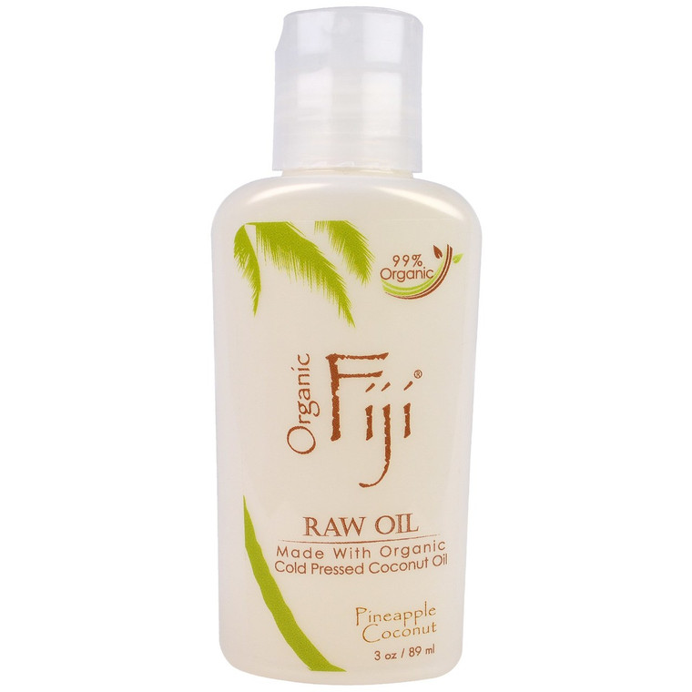 Organic Fiji, Raw Oil, Pineapple Coconut, 3 oz (89 ml)