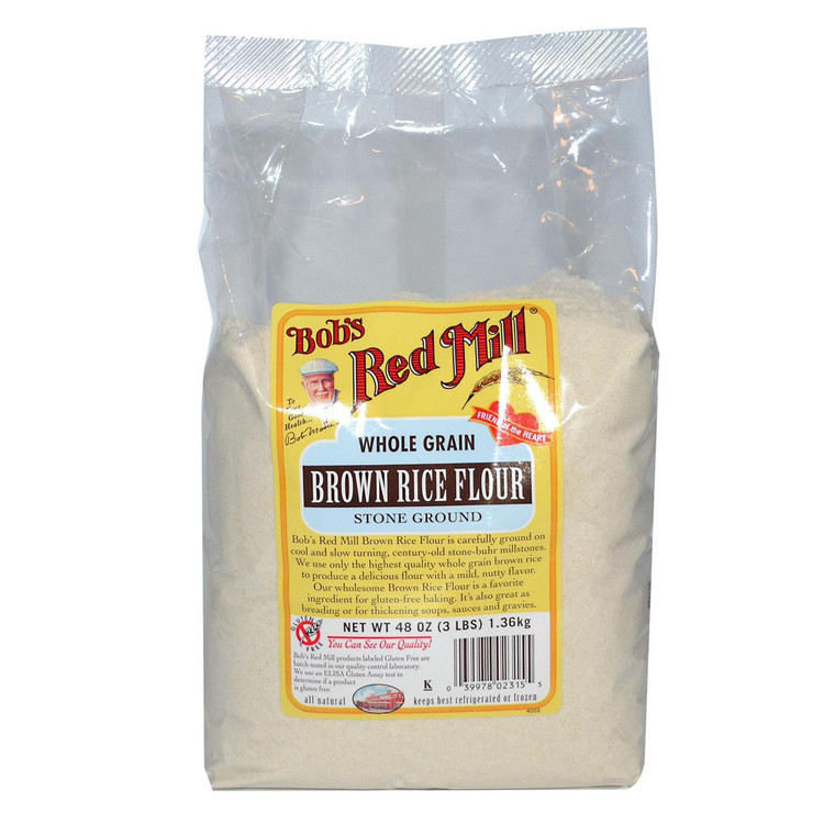 Bobs Red Mill, Brown Rice Flour, 48 oz (1.36