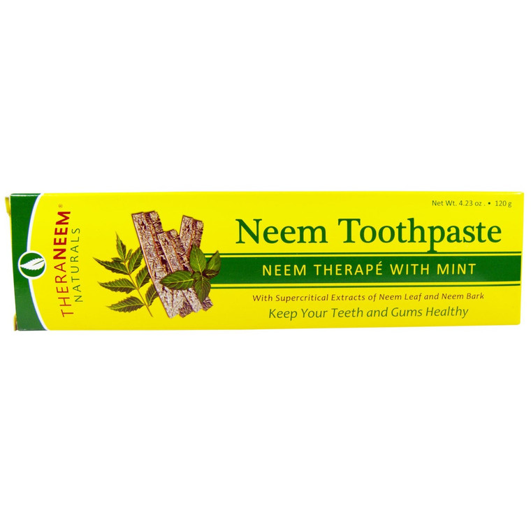 3 PACK of Organix South, TheraNeem Naturals, Neem Therap? with Mint, Neem Toothpaste, 4.23 oz (120 g)