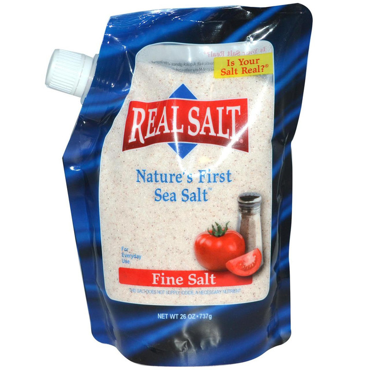 3 PACK of Redmond Real Salt Ancient Sea Salt Fine -- 26 oz