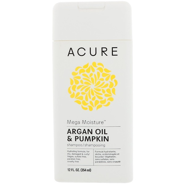 Acure, Mega Moisture Shampoo, Argan Oil & Pumpkin, 12 fl oz (354 ml)