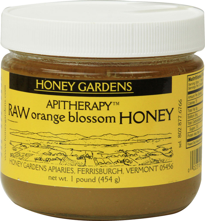 Honey Gardens, Raw Honey Orange Blossom - 1 lb