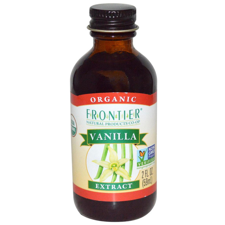 Frontier Natural Products, Organic, Vanilla Extract, 2 fl oz (59 ml)