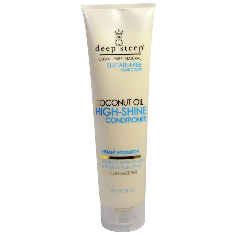 3 PACK of Deep Steep Coconut Oil High-Shine Conditioner -- 10 fl oz
