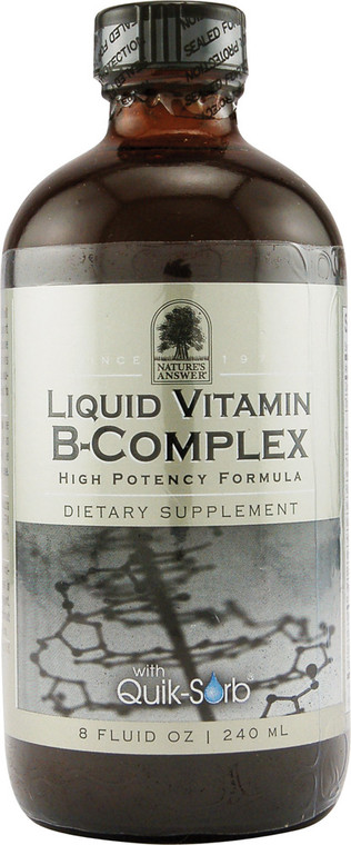 Natures Answer, Liquid Vitamin B-Complex, Natural Tangerine Flavor, 8 fl oz (240 ml)