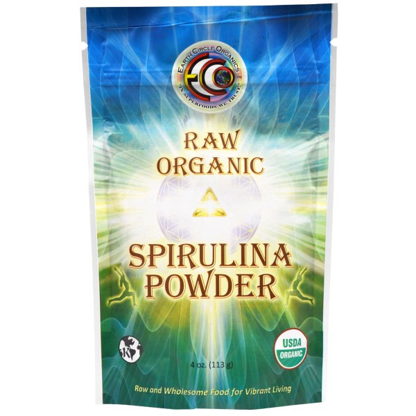 3 PACK of Earth Circle Organics, Organic Spirulina Powder, 4 oz (113 g)