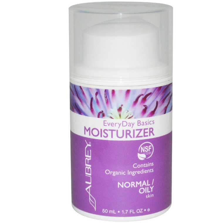 Aubrey Organics, Every Day Basics Moisturizer, Normal / Oily Skin, 1.7 fl oz (50 ml)