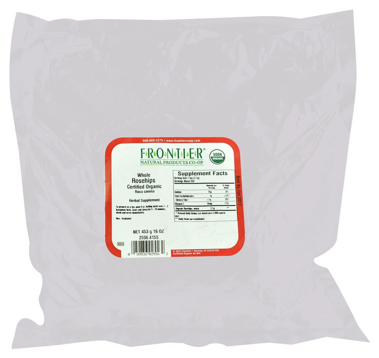 Frontier Natural Products, Organic Whole Rosehips, 16 oz (453 g)