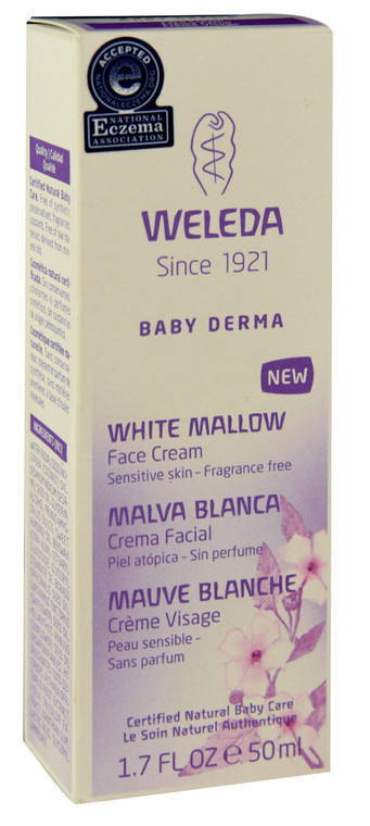 Weleda, Baby, Sensitive Care Face Cream, White Mallows Extracts, 1.7 fl oz (50 ml)