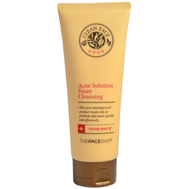 The Face Shop, Acne Solution Foam Cleansing, 5.07 fl oz (150 ml)