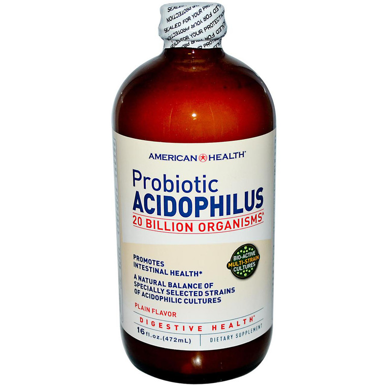 American Health Probiotic Acidophilus Plain -- 20 billion - 16 fl oz