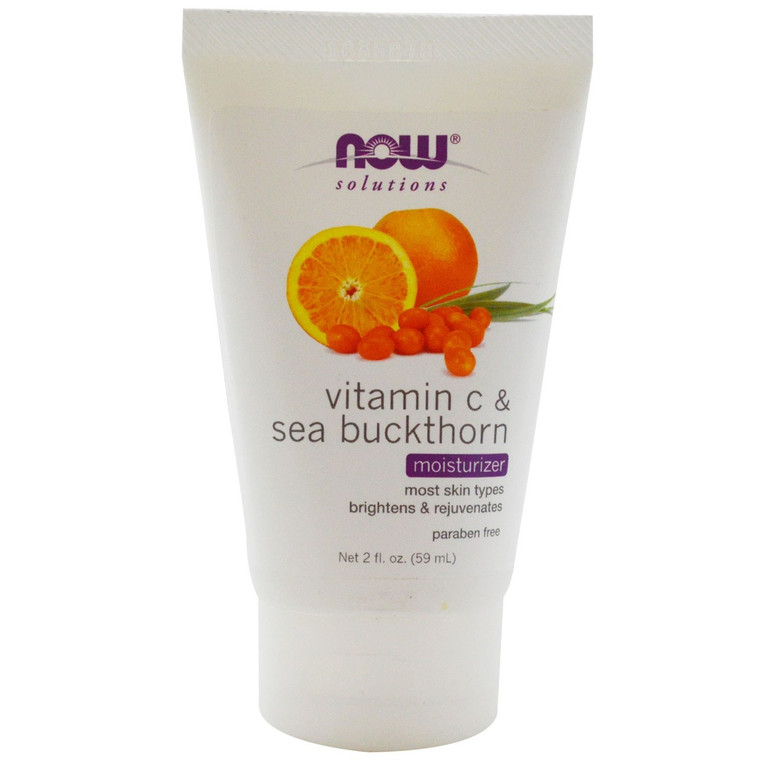 Now Foods, Solutions, Vitamin C & Sea Buckthorn Moisturizer, 2 fl oz (59 ml)