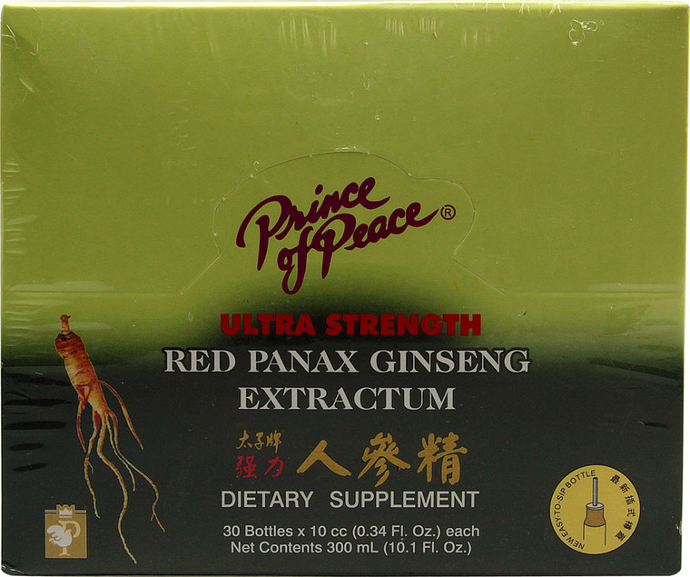 Prince of Peace, Red Panax Ginseng Extractum Ultra Strength - 30 Bottles