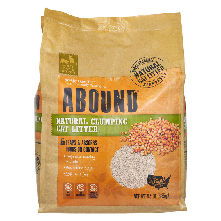 3 PACK of Abound Natural Clumping Cat Litter -- 8.5 lb