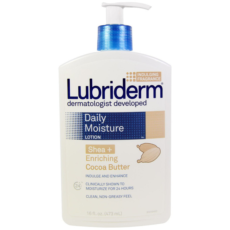 Lubriderm, Daily Moisture Lotion, Shea + Enriching Cocoa Butter, 16 fl oz (473 ml)