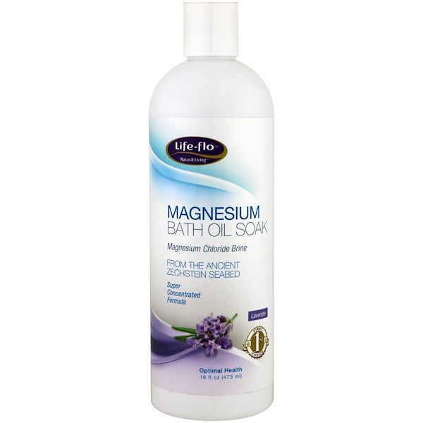 Life-flo, Magnesium Bath Oil Soak, Lavender, 16 fl oz (473 ml)