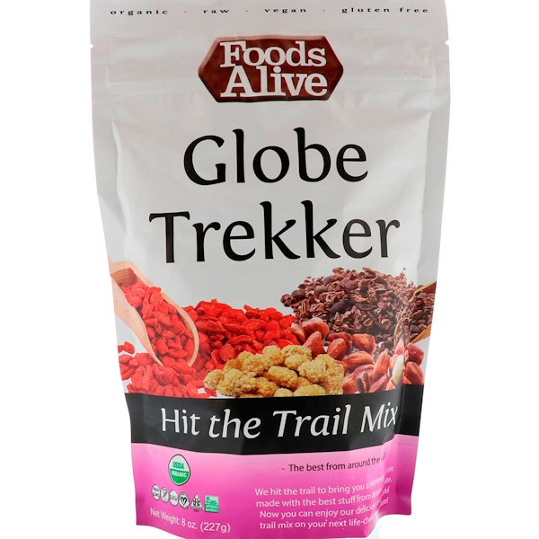 Foods Alive Organic Globe Trekker Trail Mix -- 8 oz