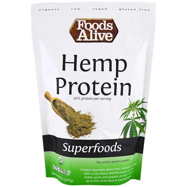 Foods Alive, Organic, Superfoods, Hemp Protein Powder, 8 oz (227 g)
